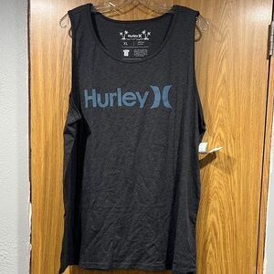 Men’s Hurley Charcoal and Blue Tank Top